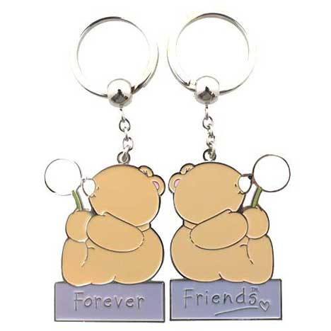 2 Piece Friendship Forever Friends Keyring